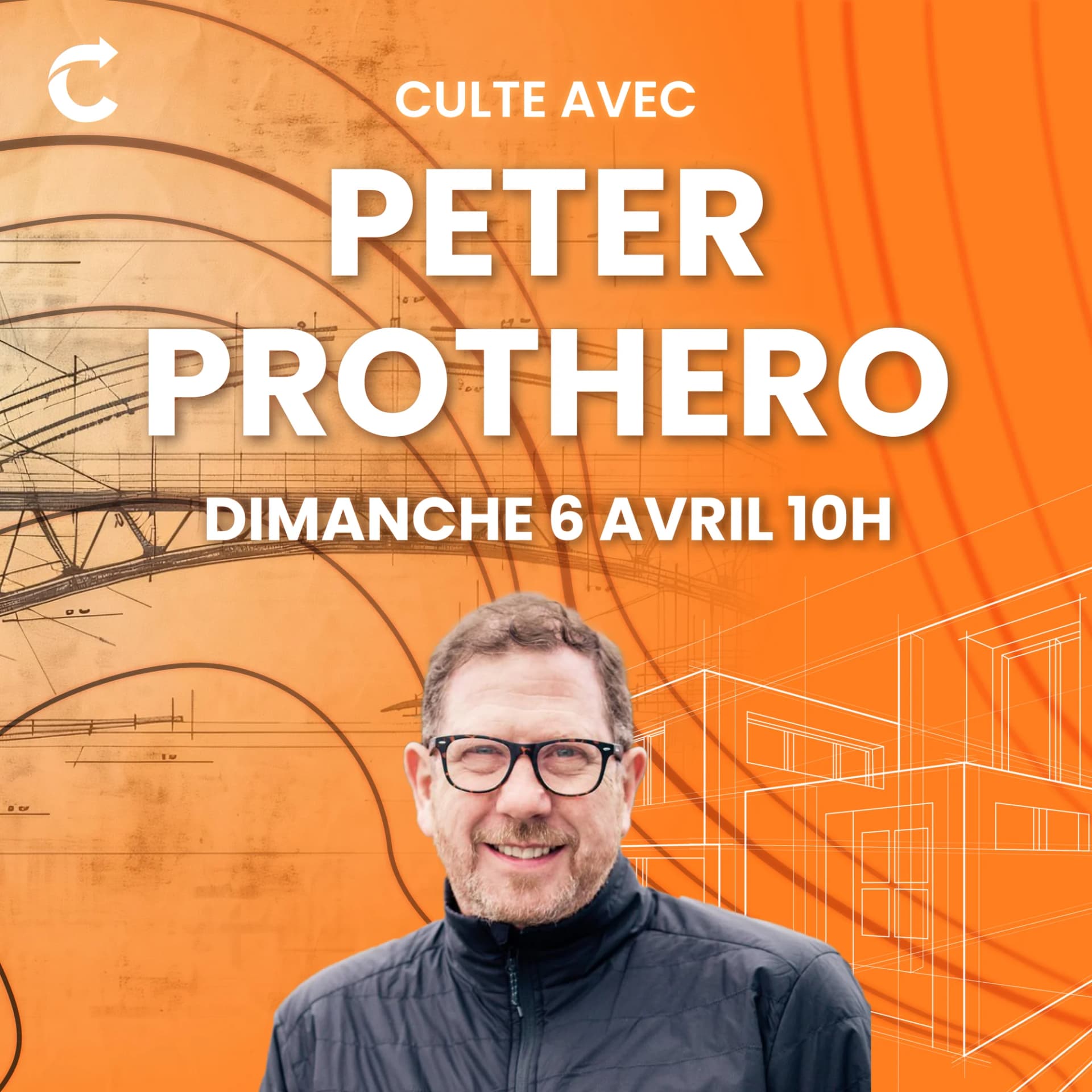 Visuel de Culte avec Peter Prothero