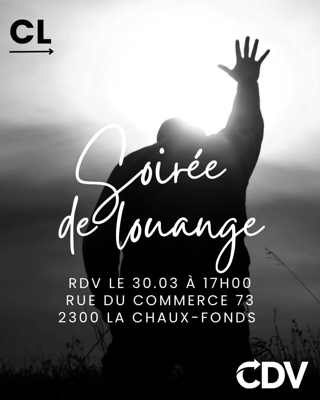 Visuel de Soirée de louange