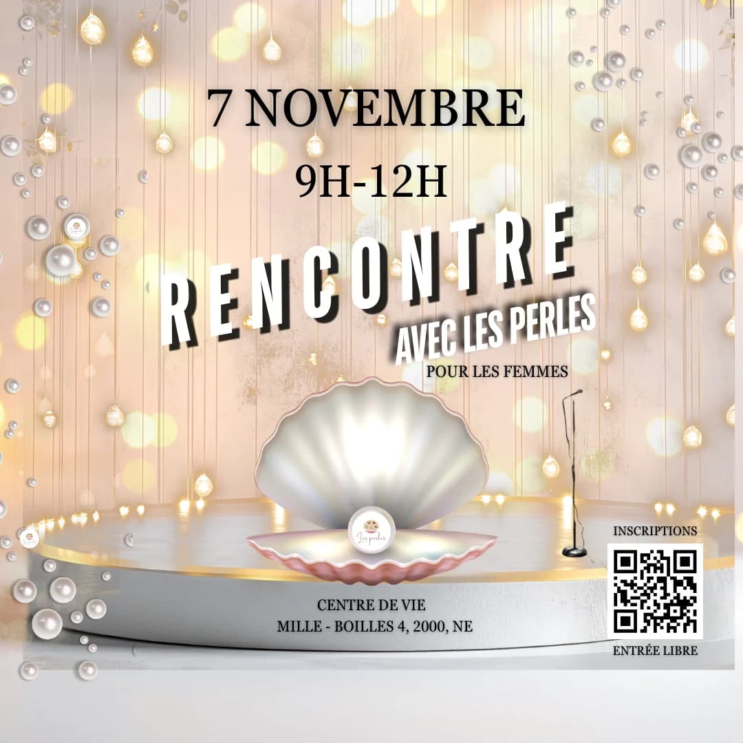 Visuel de Rencontre avec Les Perles " Tu es choisie" de 9h à 12h