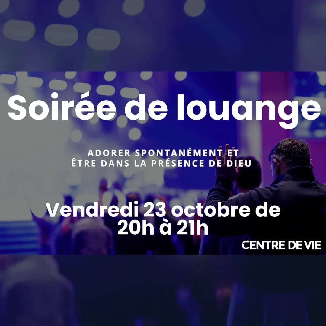 Visuel de Soirée de louange