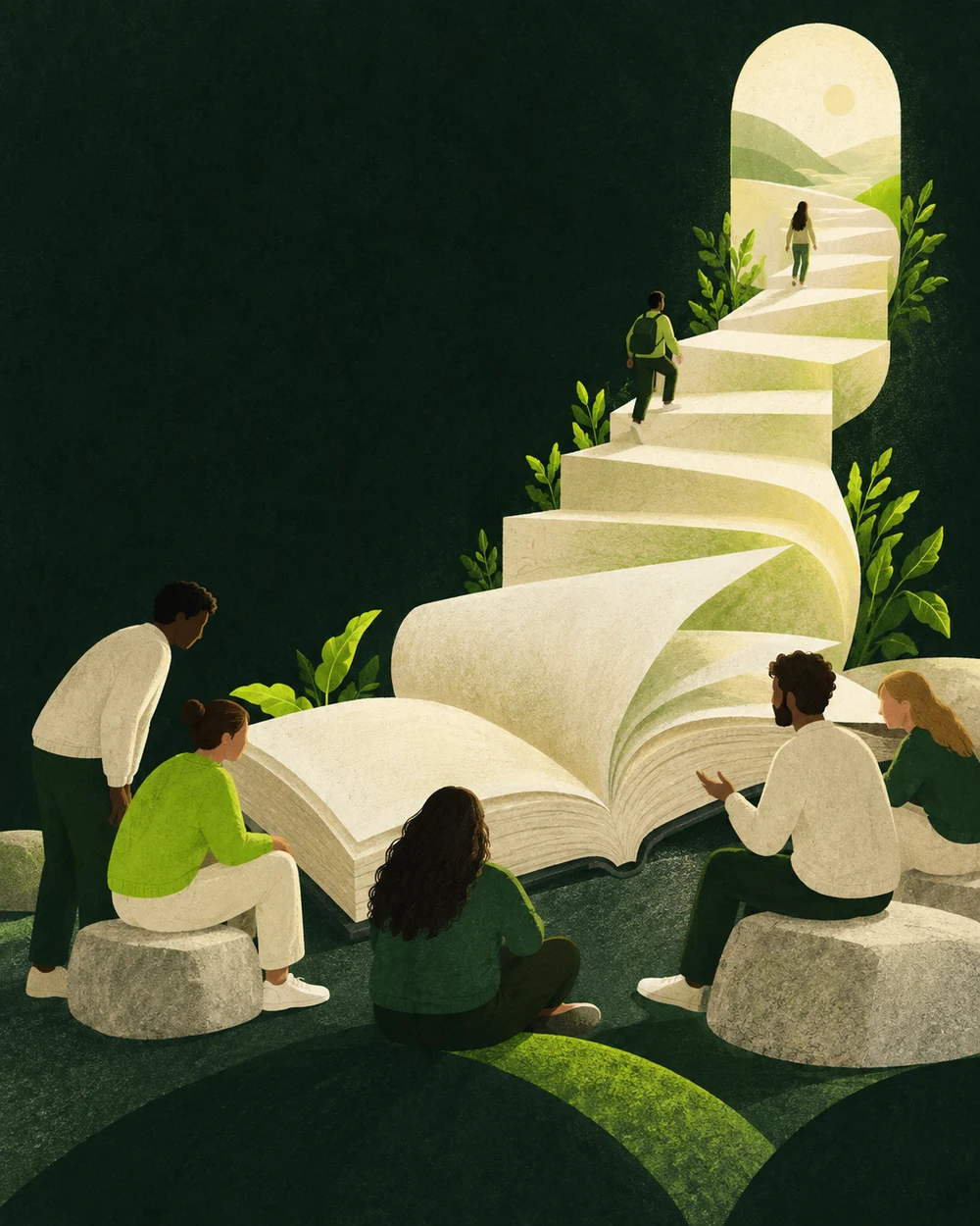 Illustration: zäme lerne und vorwärtsgah